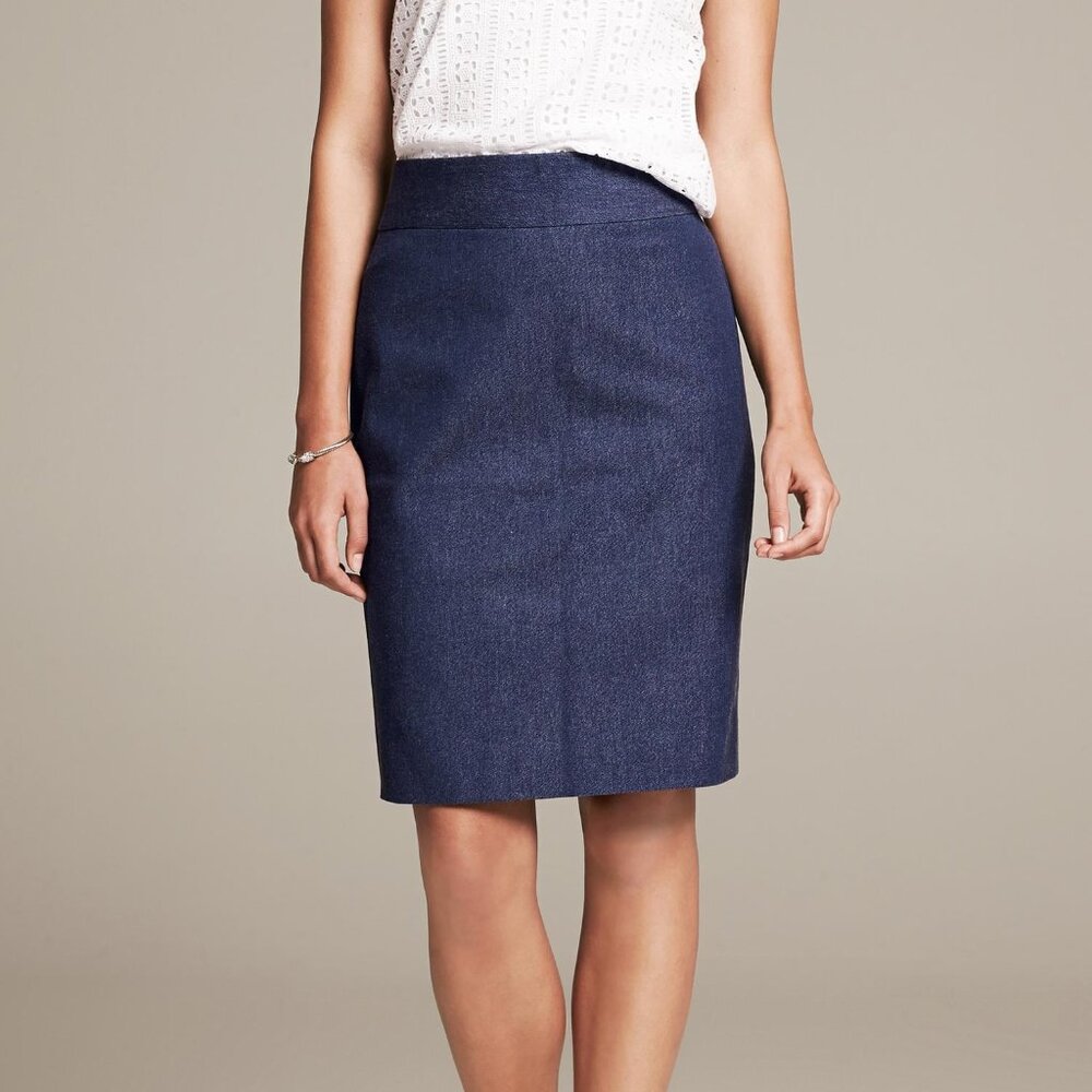 Banana Republic pencil skirt grey size 10p